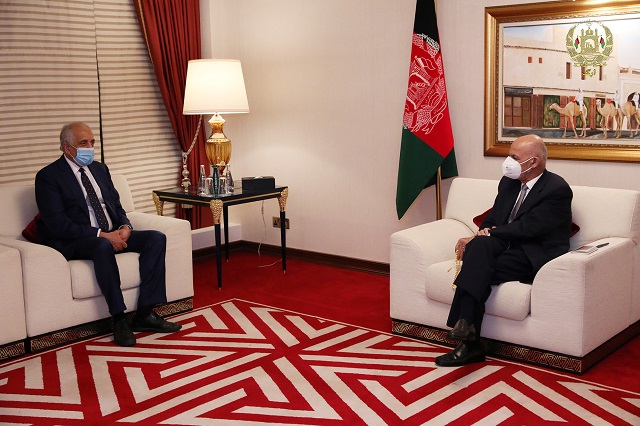 Afghans should not let peace opportunity to slip away, Khalilzad tells Ghani