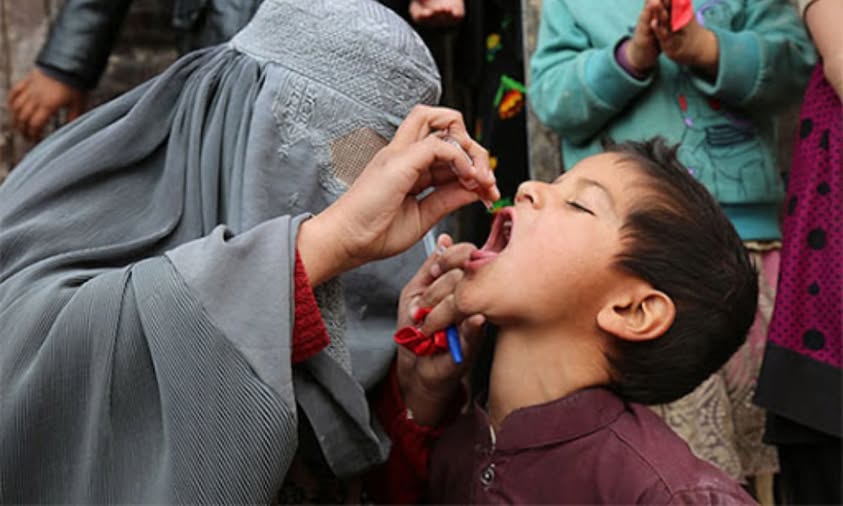 کارزار تطبیق پولیو در افغانستان آغاز می‌شود